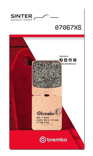 Pastillas de freno sinterizadas Brembo 07067XS