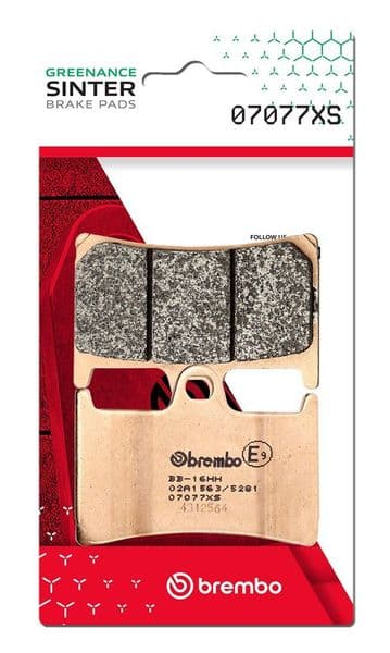 Pastillas de freno sinterizadas Brembo 07077XS