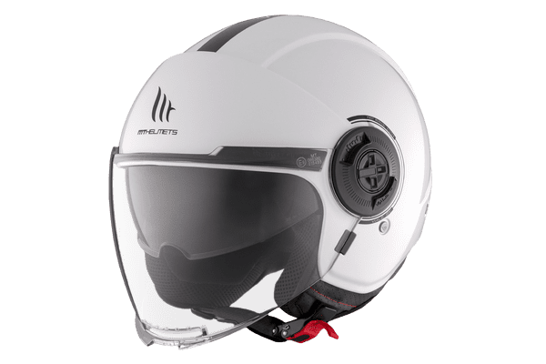 Casco Mt Jet Viale Sv S Solid A0 Blanco Brillo