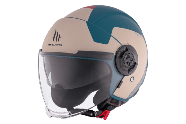 Casco Mt Jet Viale Sv S Beta E7 Azul Mate