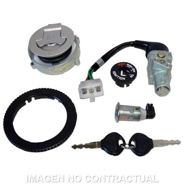 Clausor, contacto, sillín y depósito Kymco Dink 50