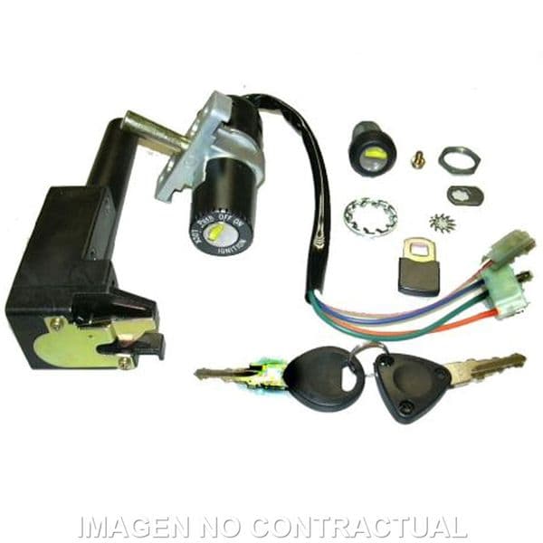 Clausor, contacto, sillín y guantera Aprilia SR 50 LC-AC