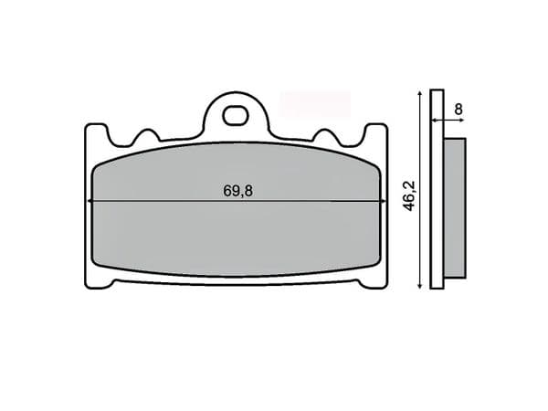 Pastillas de freno delanteras Suzuki Gsx400 (´92)