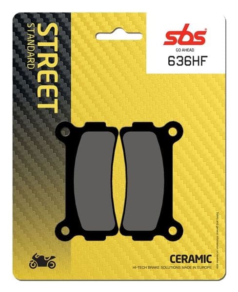 Pastillas de freno SBS compuesto cerámico Beta Trial