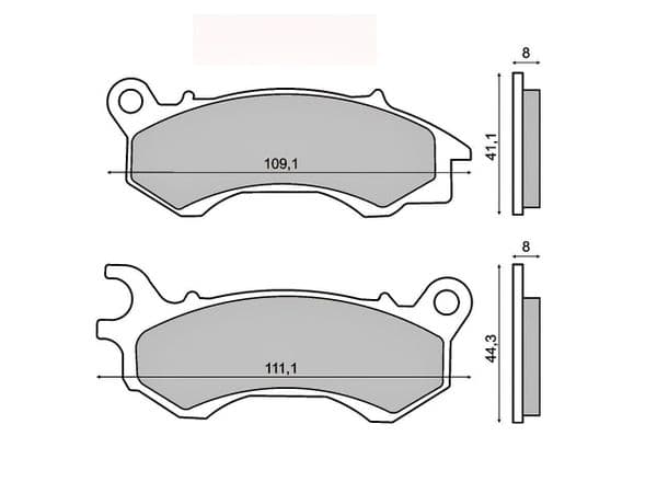 Pastillas de freno Honda Sh Mode, Pcx 125, Vision 50 110 / Kymco Agility 125 E4