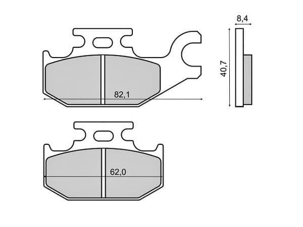 Pastillas de freno Suzuki LT-A 450cc delanteras
