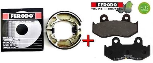 Kit freno pastillas y mordazas Honda Sh (2001-2009) 125 150, Dylan Passion Nes
