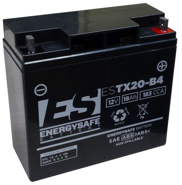 Batería YTX20-B4 12V, 18AH - Energy Safe