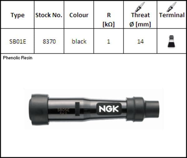 Pipa de Bujía NGK SB01E