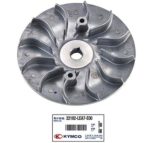 Polea fija ventilador variador Kymco Superdink 300 (2009-2016) - Kawasaki J 300