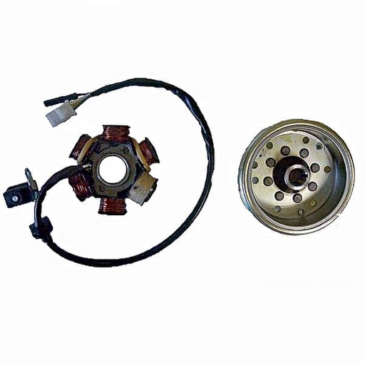 [E04168517.] Volante Magnético 6 Polos 12V 90W (Motor Peugeot 50 2T)