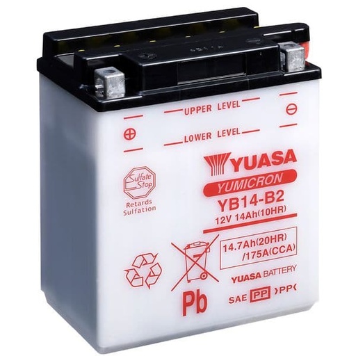 [E0614381Y.] Batería YB14-B2 Combipack - Yuasa
