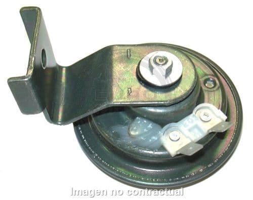 [E09127514.] Claxon bocina 12V 3A (105-118DB) Ø70mm con soporte Piaggio