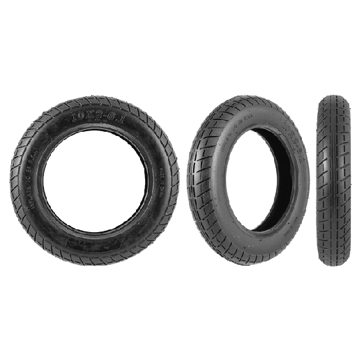 [R981000102.] Neumático Cubierta Patinete Eléctrico - 10 X 2, Negro, Cámara De Aire
