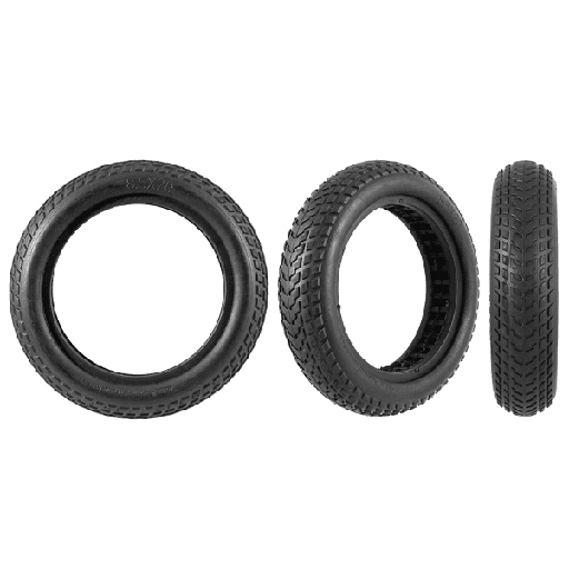 [R980800302.] Cubierta Patinete Eléctrico - 8 1/2 X 2, Negro, Maciza