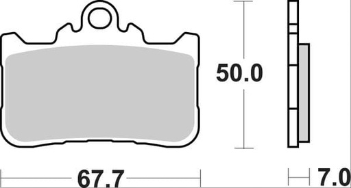 [Brembo 07HO72SA.] Pastillas de freno BREMBO sinterizadas - 07HO72SA