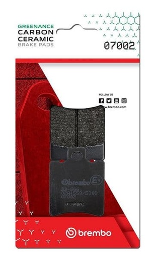 [Brembo 07002.] Pastillas de freno orgánicas Brembo 07002