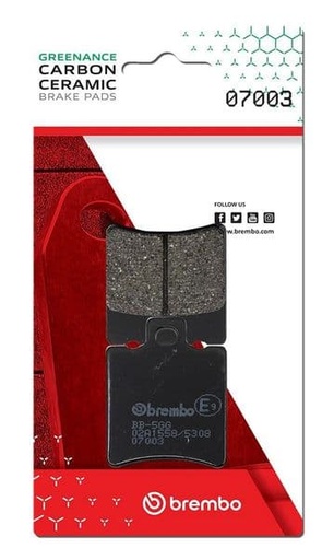 [Brembo 07003.] Pastillas de freno orgánicas Brembo 07003