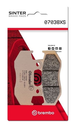 [Brembo 07038XS.] Pastillas de freno sinterizadas Brembo 07038XS