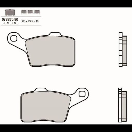 [Brembo 07BB3590.] Pastillas de freno sinterizadas Brembo 07BB3590