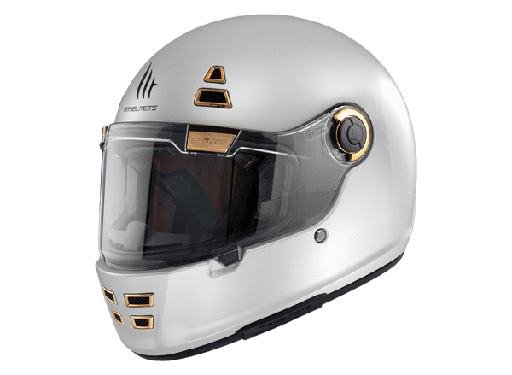 [13190000003.] Casco Mt Integral Jarama Solid A0 Blanco Perla Brillo