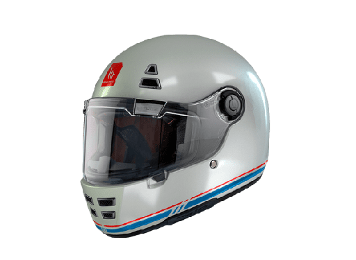 [13200000713.] Casco Mt Integral Jarama Sv Solid A7 Blanco Brillo