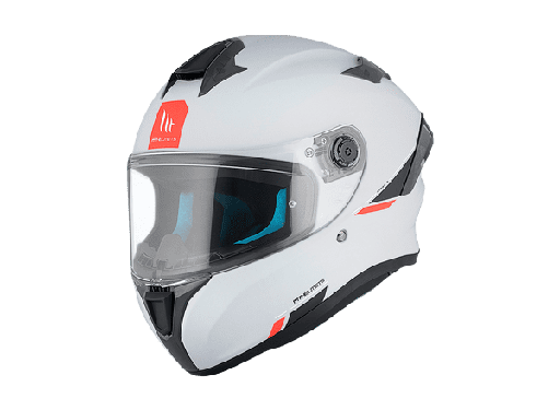 [134300000010.] Casco Mt Integral Targo S Solid A0 Blanco Perla Brillo