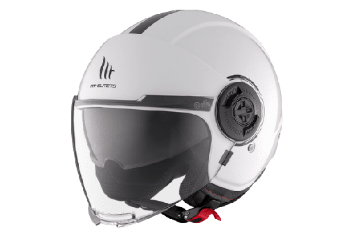 [132500000110.] Casco Mt Jet Viale Sv S Solid A0 Blanco Brillo