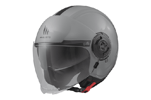 [1325000012110.] Casco Mt Jet Viale Sv S Solid A12 Gris Brillo