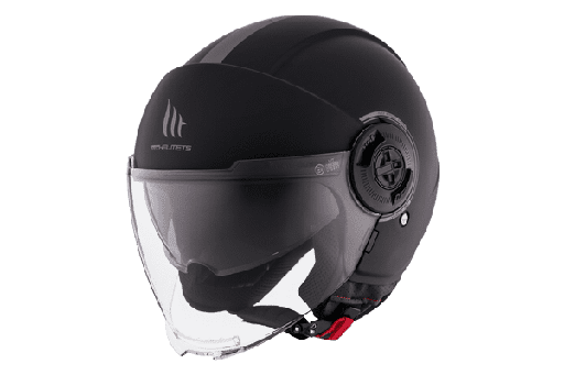 [132500001310.] Casco Mt Jet Viale Sv S Solid A1 Negro Mate