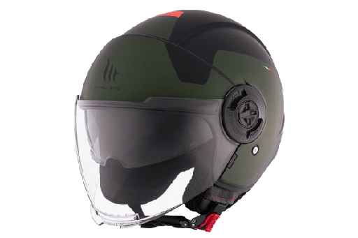 [132543106310.] Casco Mt Jet Viale Sv S Beta A6 Verde Mate