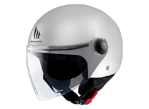 [133800000110.] Casco Mt Jet Street S Solid A0 Blanco Brillo