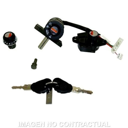 [E27100100.] Clausor, contacto, sillín y guantera Aprilia SR 50 Factory