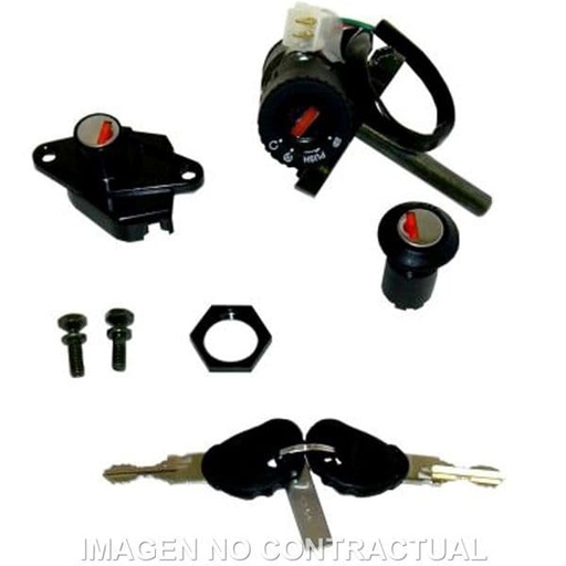 [E27100103.] Clausor, contacto, sillín y guantera Aprilia Sport City 125