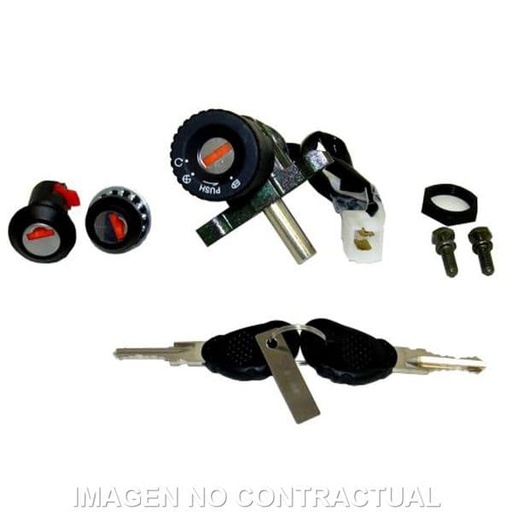 [E27100111.] Clausor, contacto, sillín y guantera Aprilia Habana Custom 50