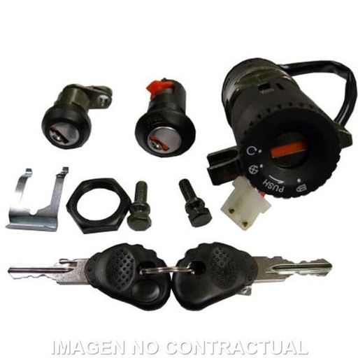 [E27300400.] Clausor, contacto, sillín y guantera Honda SH 125 (01-04)