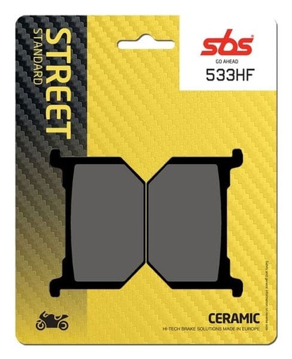 [EP533HF.] Pastillas de freno SBS compuesto cerámico Suzuki GSX 400 FWS, 750 E