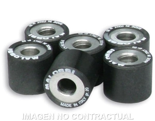 [E6613968A0.] Rodillos variador Malossi 25x22 20gr.