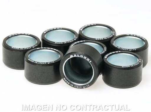 [E6613554B0.] Rodillos variador Malossi 25x17 15gr.