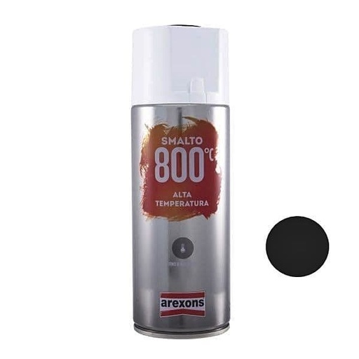 [R267200160.] Spray negro mate - pintura anticalórica 400ml