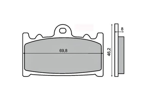 [R225101150.] Pastillas de freno delanteras Suzuki Gsx400 (´92)