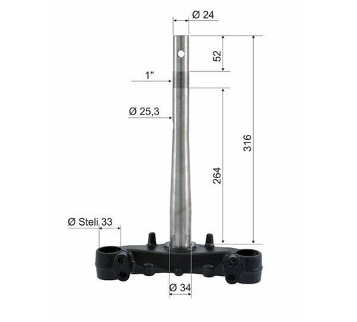 [R121570461.] ¡ Oferta ! Tija horquilla suspensión Honda Sh 125 150 (2001-2012)