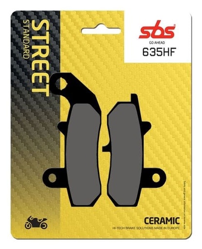 [EP635HF.] Pastillas de freno SBS compuesto cerámico Yamaha DT 125 Scout