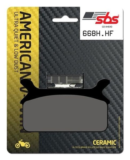 [EP668HF.] Pastillas de freno SBS compuesto cerámico Harley Davidson FLH 1340 [P668HF]