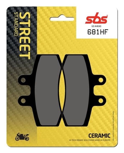 [EP681HF.] Pastillas de freno SBS compuesto cerámico Aprilia Pegaso 650 [P681HF]