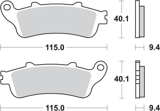 [EP722HS.] Pastillas de freno trasera Honda Pantheon 125