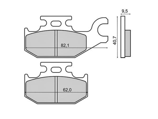 [R225102870.] Pastillas de freno Suzuki Burgman 125 200 traseras