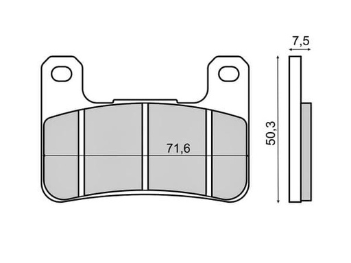[R225102960.] Pastillas de freno Suzuki Gsx-r / Kawasaki Z900-1000 delanteras