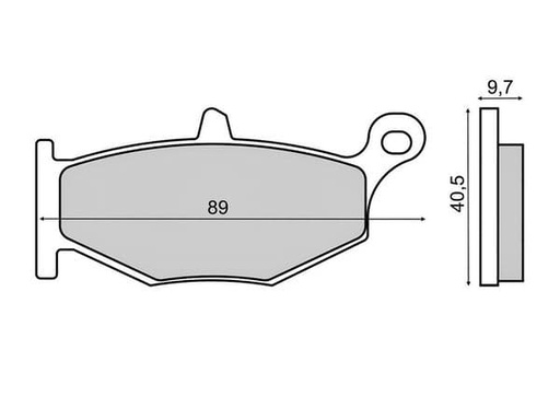 [R225103060.] Pastillas de freno Suzuki GSX-R600 traseras