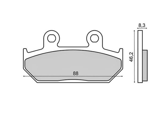 [R225103170.] Pastillas de freno Honda NX 650 Dominator, VT 600 Shadow